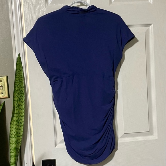 Unlisted A Kenneth Cole Production Purple Blouse with Ruched Sides - Picture 6 of 8